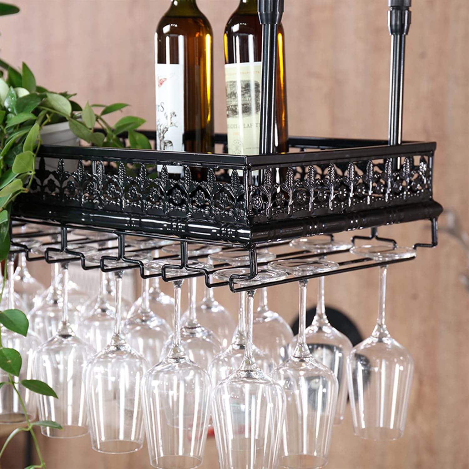 自立式ワインラック サイドボード サービングバーキャビネット ガラス